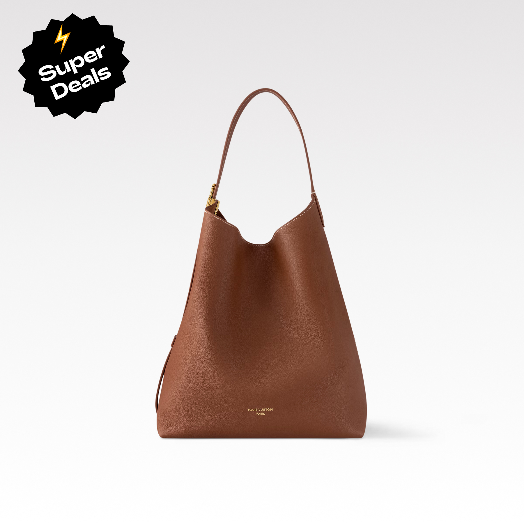 Designer Monogram Low Key Hobo PM Bag in Brown - Bag - Gorchic - $130.99