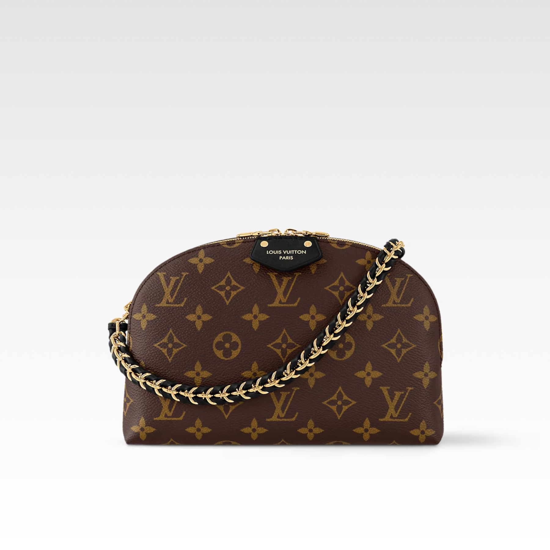 Designer Monogram Alma Black Leather Bag - Gorchic - $123.99