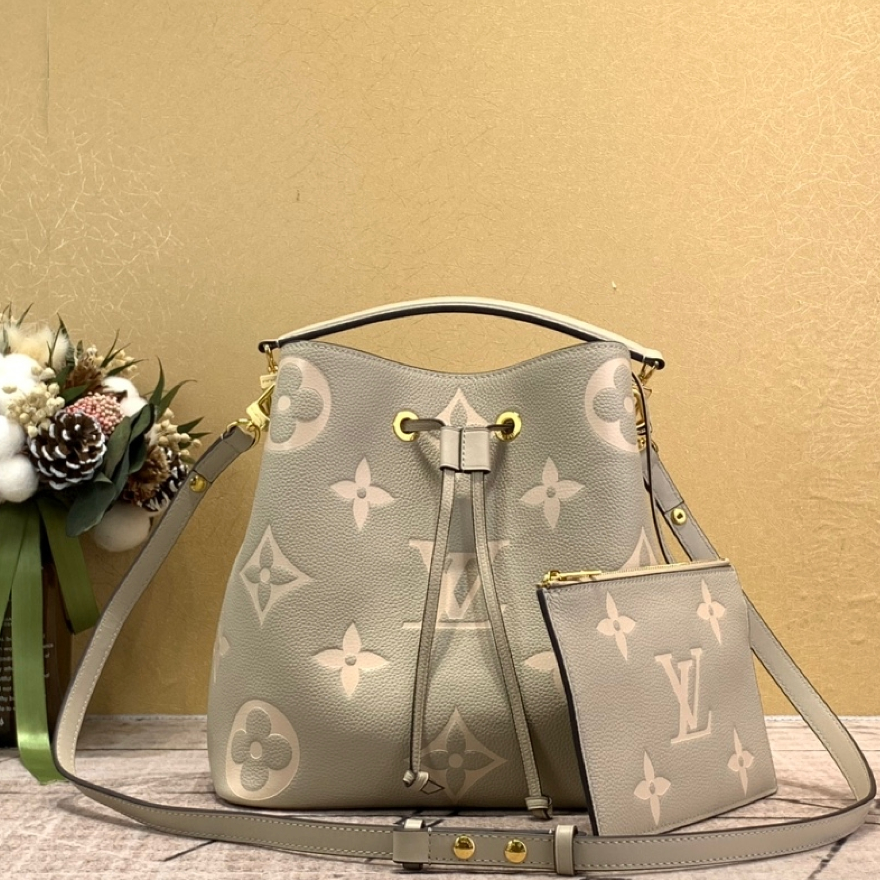 Designer Monogram NeoNoe MM Bucket Bag - Gorchic - $129.99