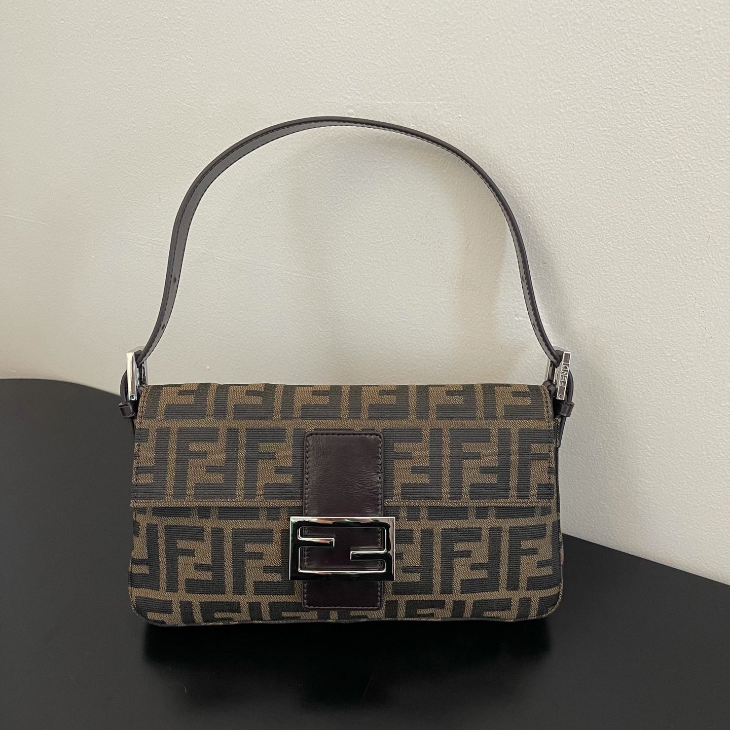FD Zucca Mamma Baguette with sier accessories - Bag - Gorchic - $165.99