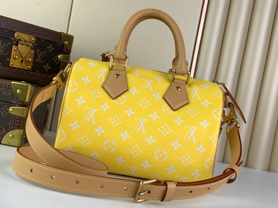 Designer Monogram SPEEDY P9 BANDOULIERE 25 HANDBAG - Bag - Gorchic - $143.99