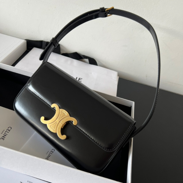 CL shoulder bag claude in shiny calfskin black - Bag - Gorchic - $118.99
