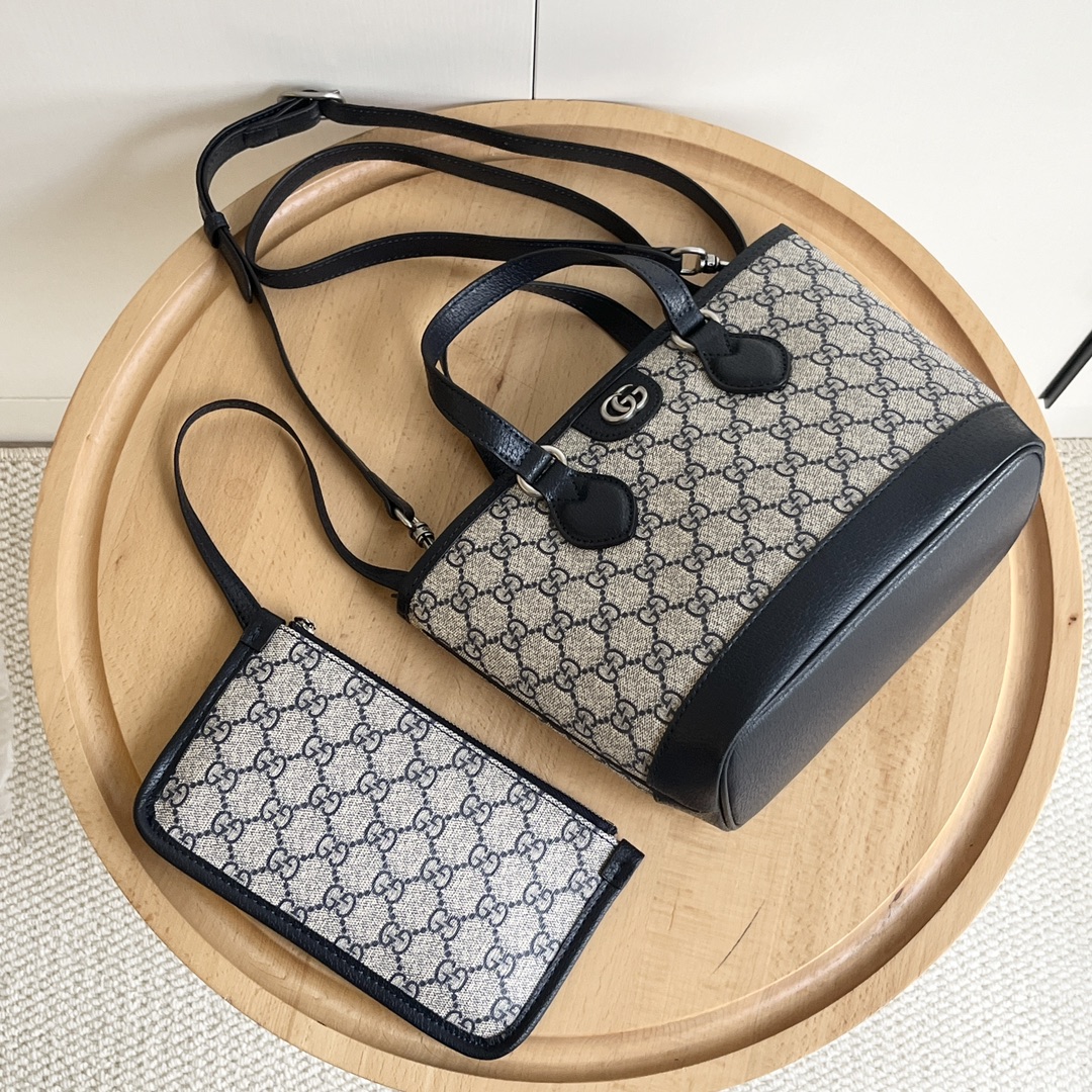 Double-G Ophidia Small Tote Bag - Black Bag - Gorchic - $123.99