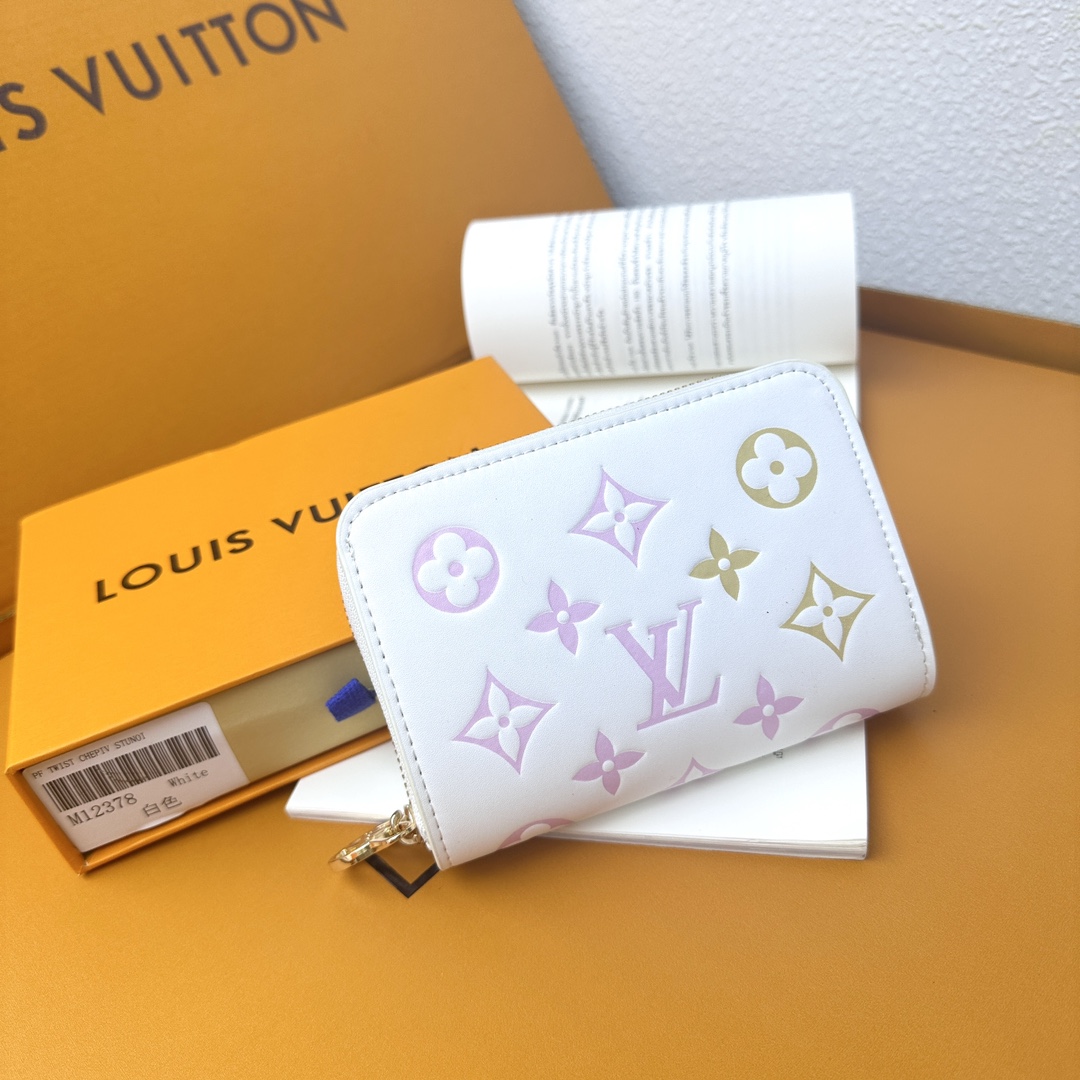 Designer Monogram White Wallet - Gorchic - $57.99