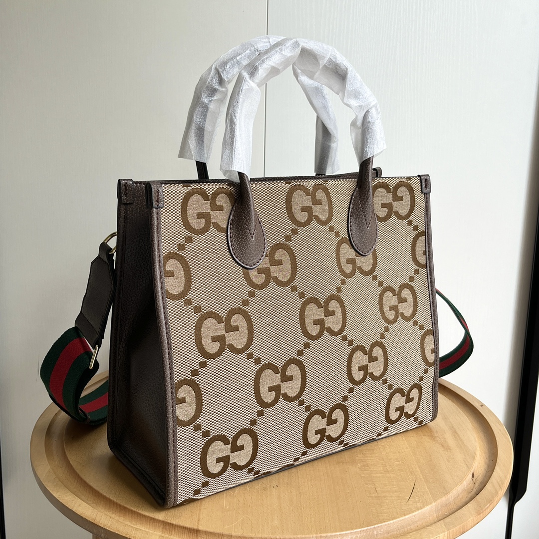 Double-G Retro Shopper - Big Old Flower Print Bag - Gorchic - $135.99