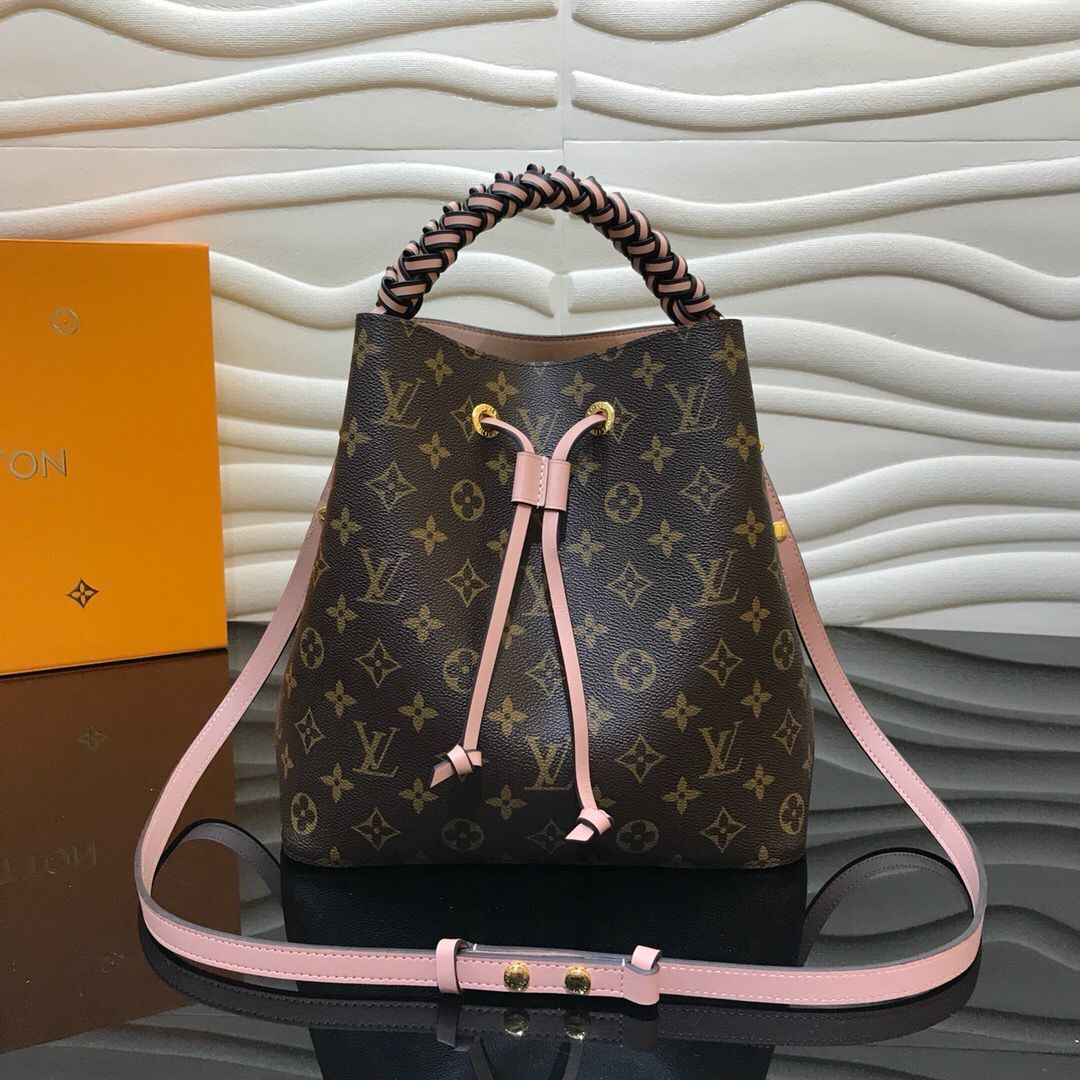 Designer Monogram NeoNoe MM Bucket Bag - Gorchic - $129.99