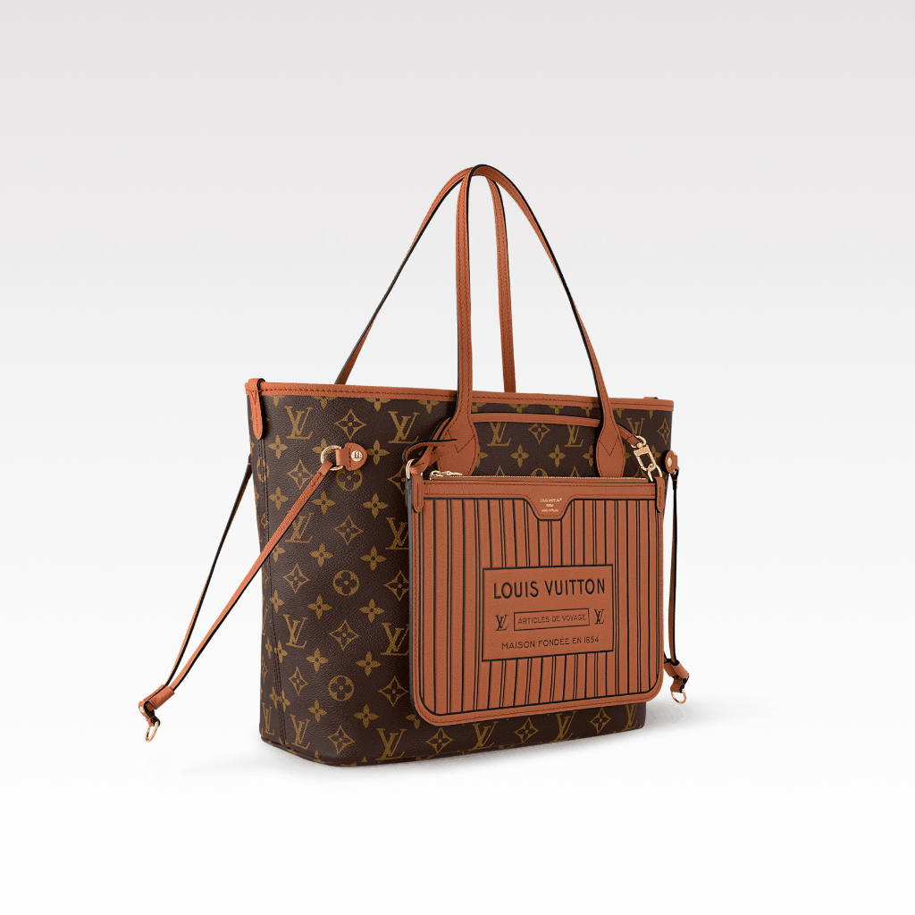 Designer Monogram Neverfull Khaki Medium Handbag - Bag - Gorchic - $124.99