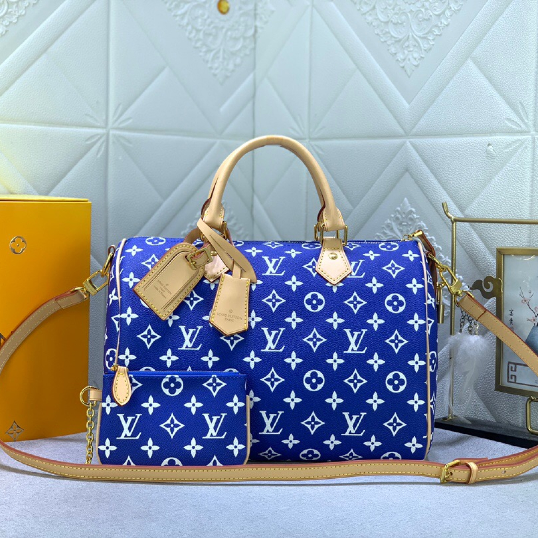 Designer Monogram SPEEDY P9 BANDOULIERE 30 HANDBAG - Bag - Gorchic - $146.99