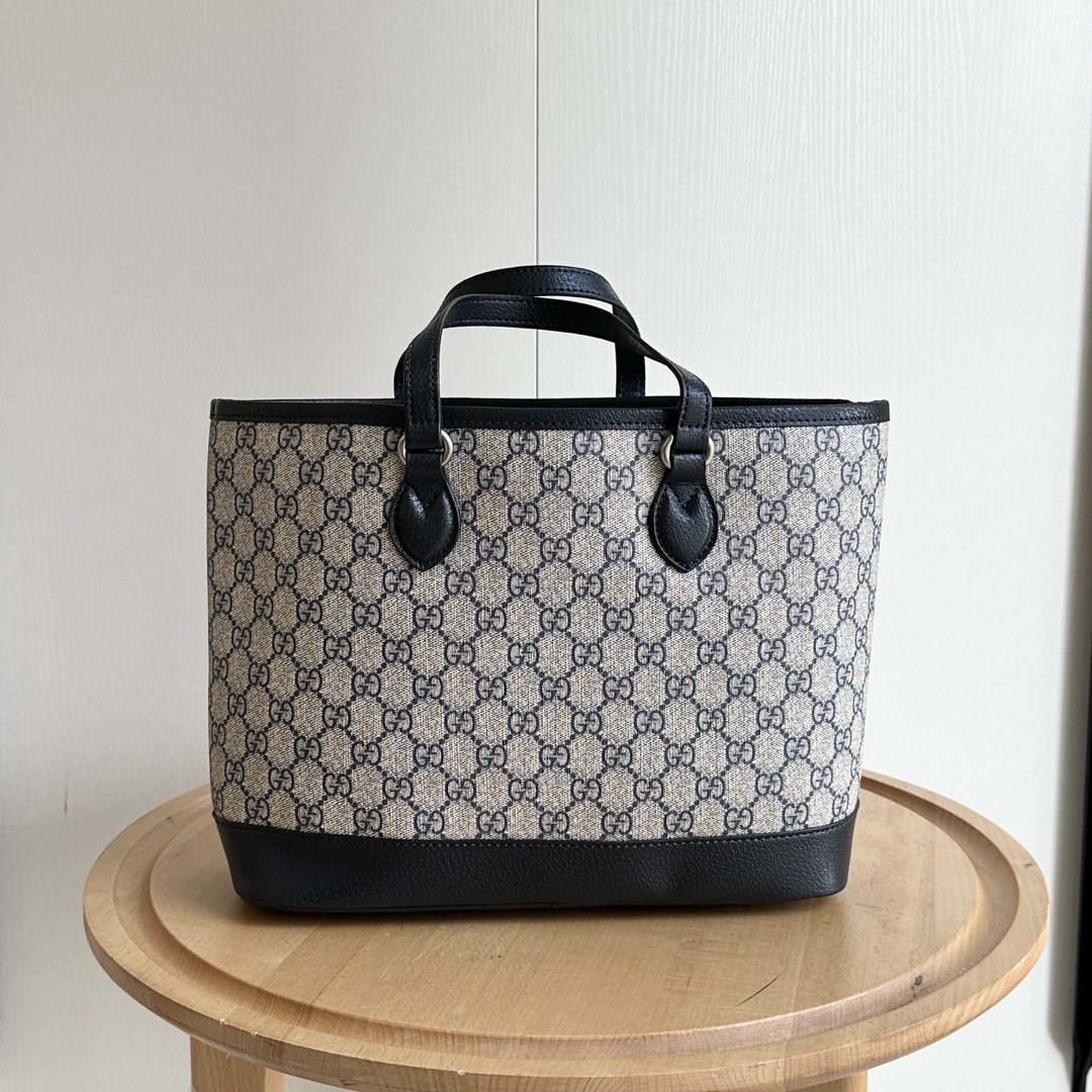 Double-G Ophidia Large Tote Bag - Black Bag - Gorchic - $135.99