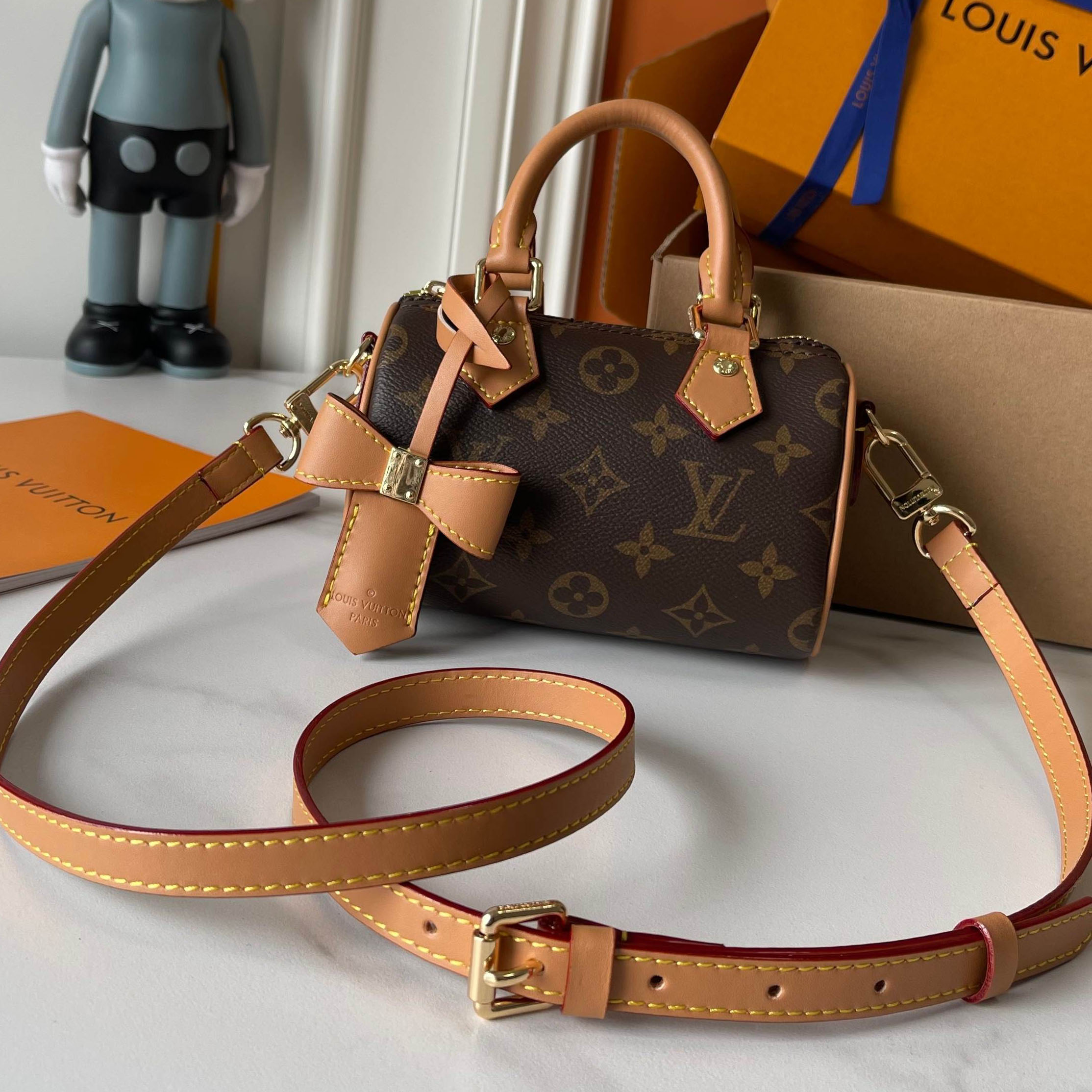 Designer Monogram x Murakami x TM Nano Speedy Bag - Gorchic - $109.99