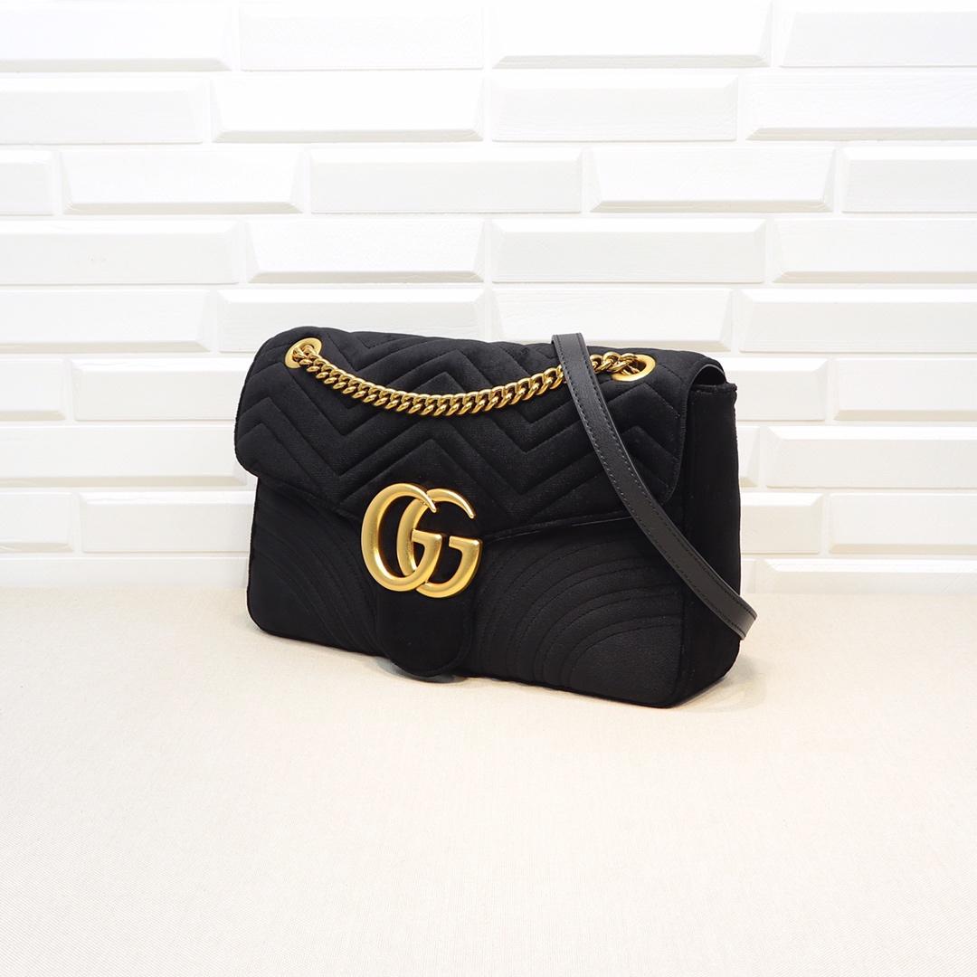 Double-G GG Marmont Shoulder Bag - Gorchic - $130.99