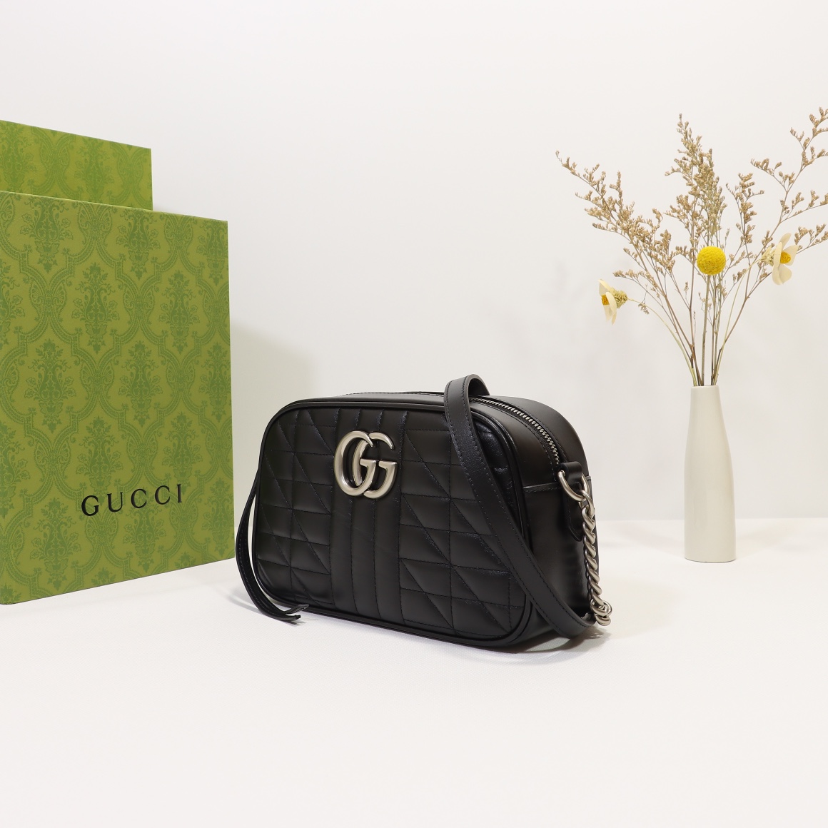 Double-G GG Marmont Chain Shoulder Bag - Gorchic - $106.99