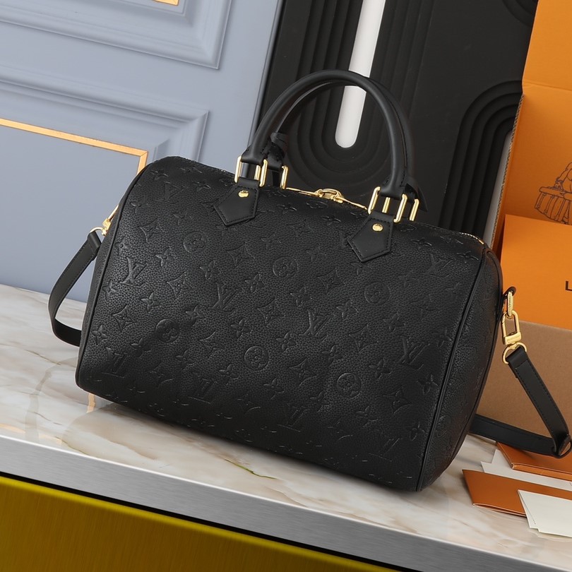 Designer Monogram Speedy Soft 30 Bag-Black - Bag - Gorchic - $124.99