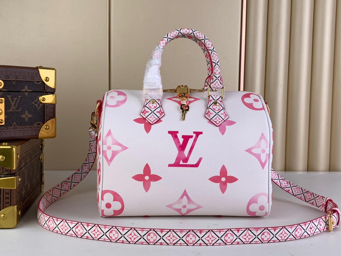 Designer Monogram SPEEDY P9 BANDOULIERE 25 HANDBAG - Bag - Gorchic - $143.99