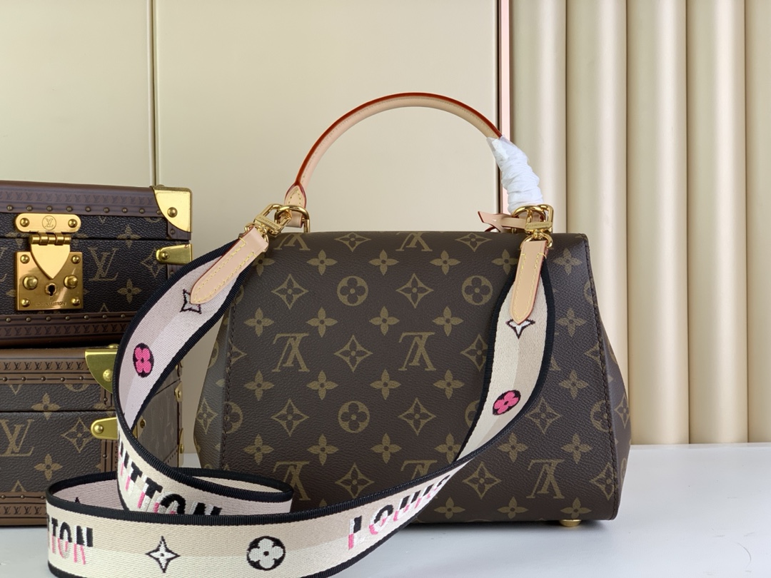 Designer Monogram Cluny BB Monogram Canvas Tote Bag - Gorchic - $132.99