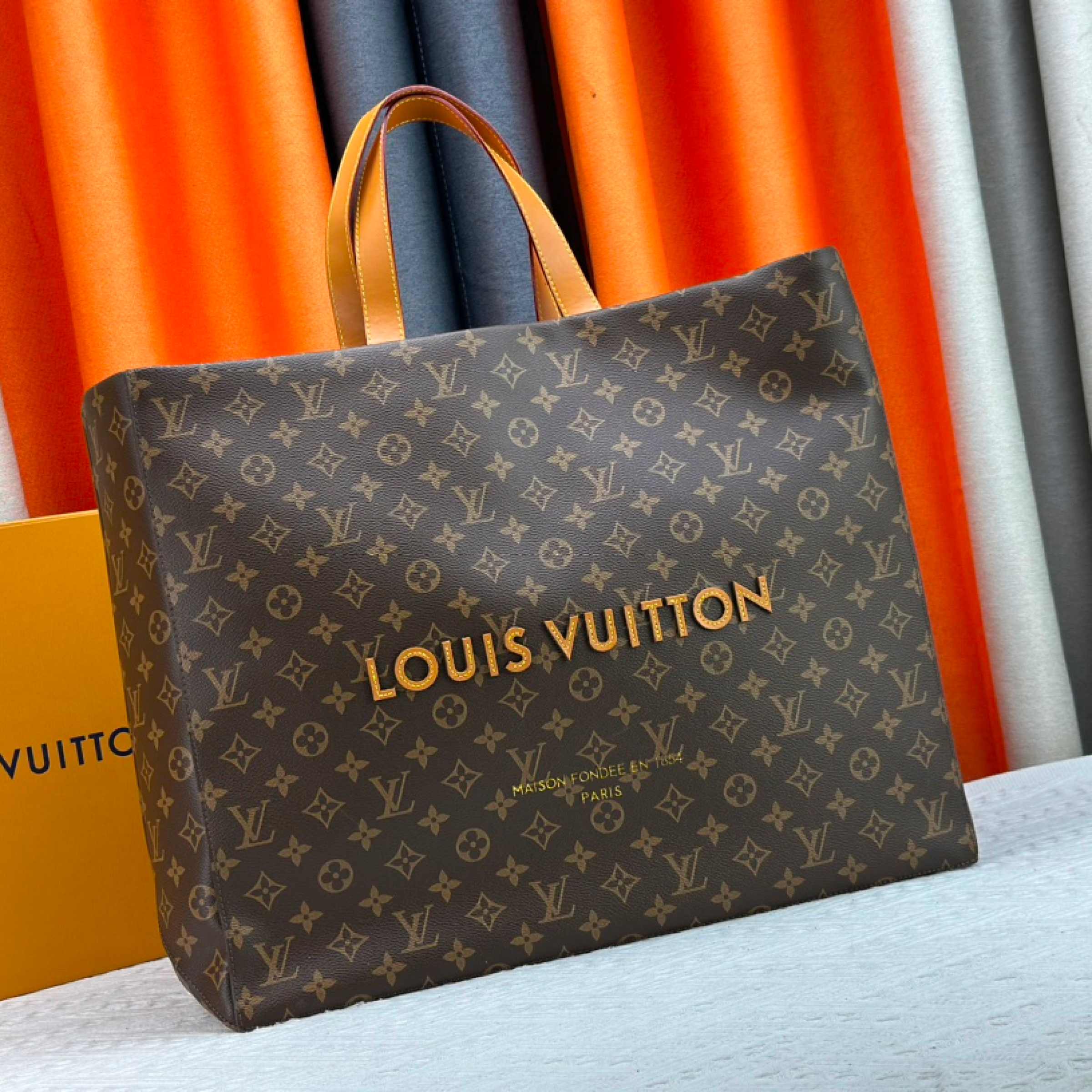 Designer Monogram Bag Shopper Tote MM - Bag - Gorchic - $132.99