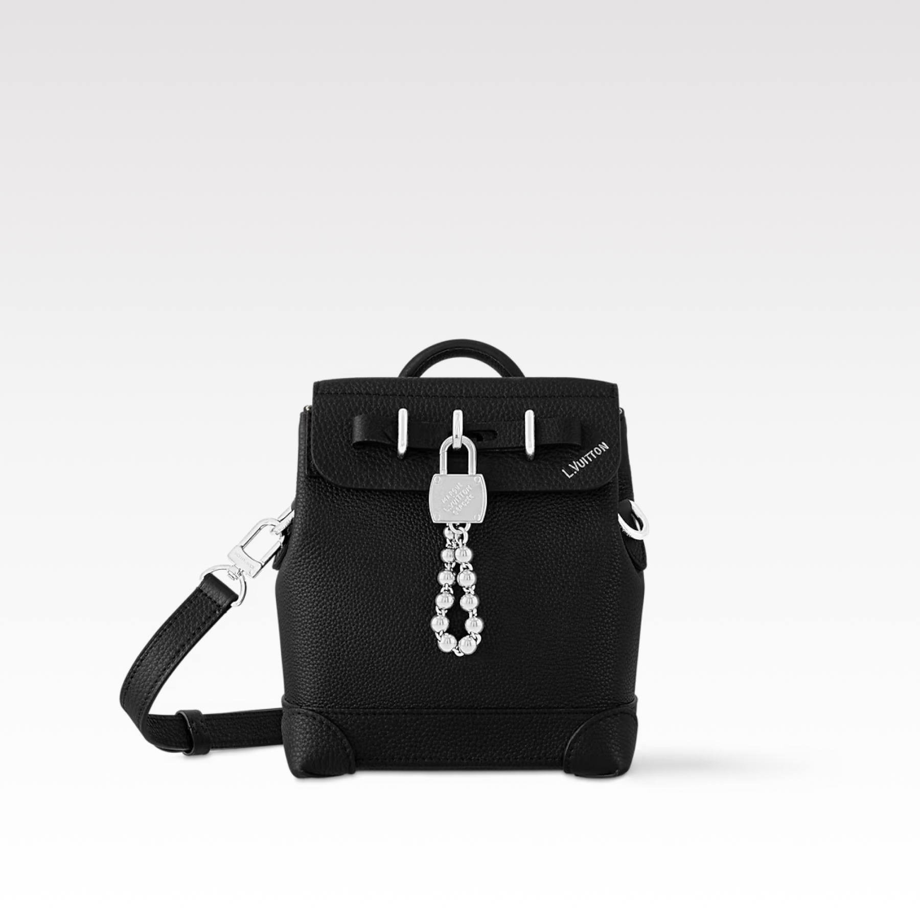 Designer Monogram Steamer Crossbody Black Autres Cuirs Bag - Gorchic - $117.99