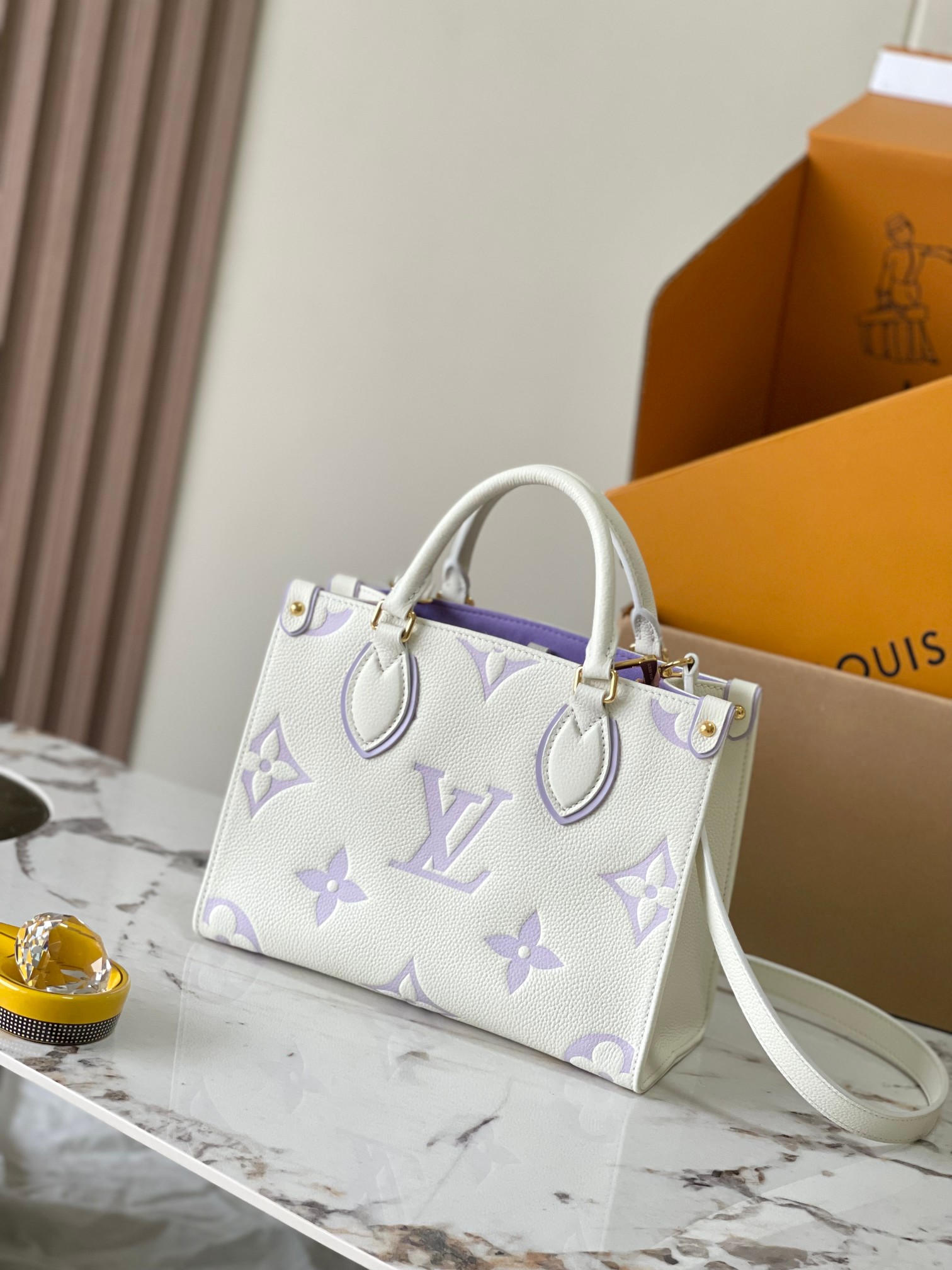 Designer Monogram Canvas Onthego PM Light Purple Bag - Gorchic - $114.99