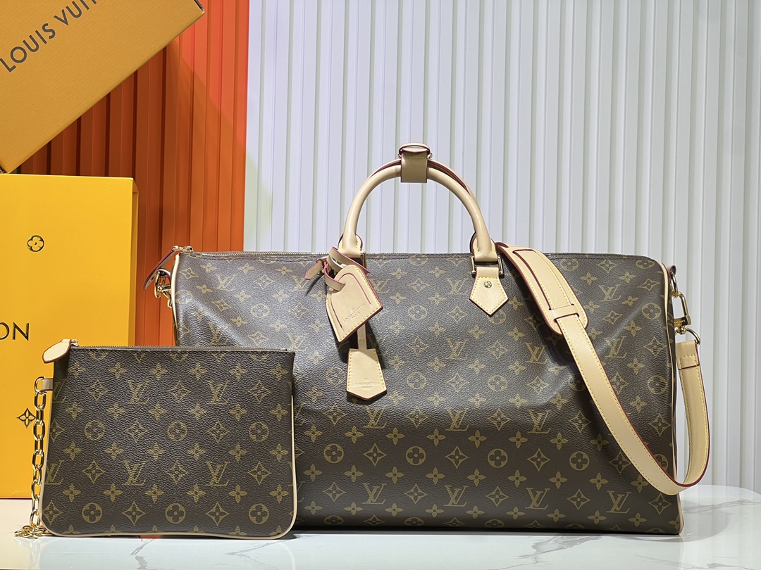 Designer Monogram Speedy P9 Bandoulière 50 - Brown - Bag - Gorchic - $149.99