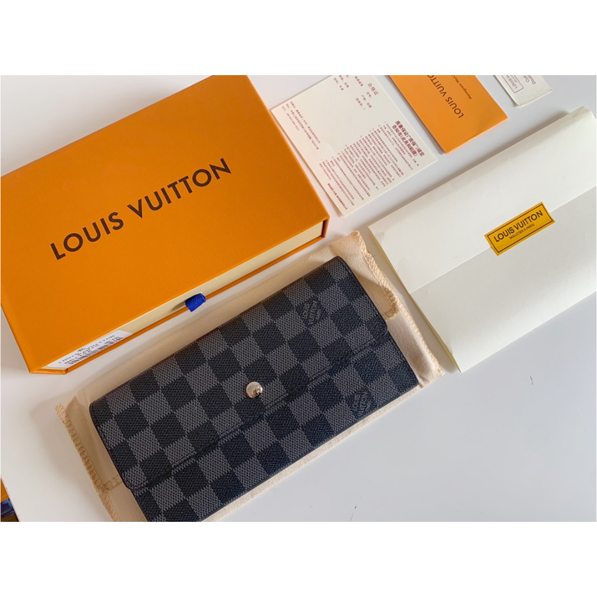 Designer Monogram Portefeuille Sarah Long Wallet - Gorchic - $58.99