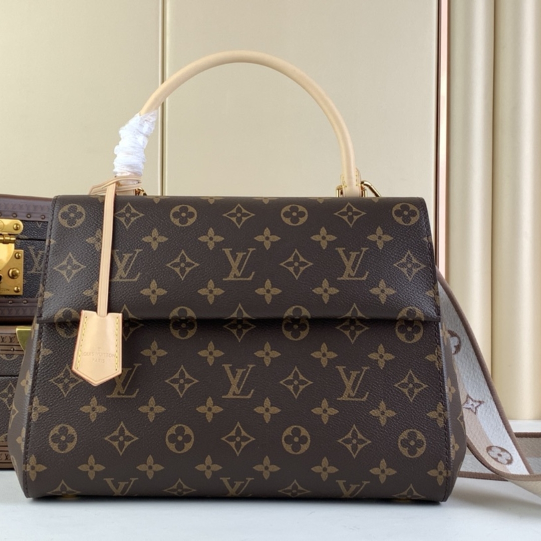 Designer Monogram Cluny BB Monogram Canvas Tote Bag - Gorchic - $132.99
