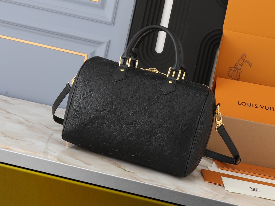Designer Monogram Speedy Soft 30 Bag-Black - Bag - Gorchic - $124.99