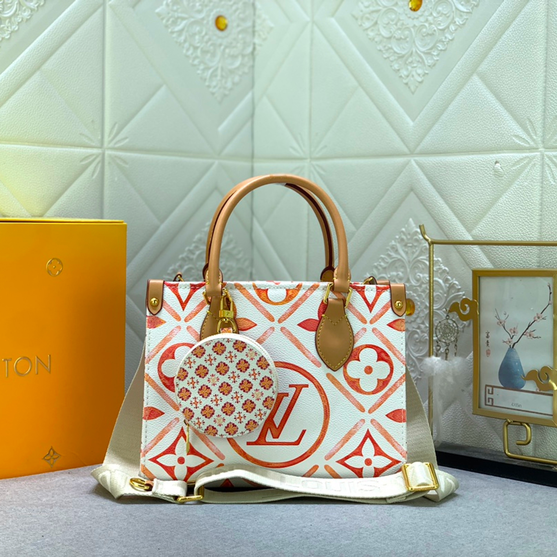 Designer Monogram Canvas Onthego Bag - Gorchic - $124.99