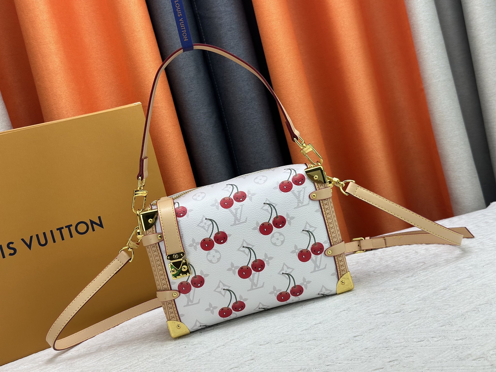 Designer Monogram x Murakami x TM Side Trunk White PM Bag - Gorchic - $132.99