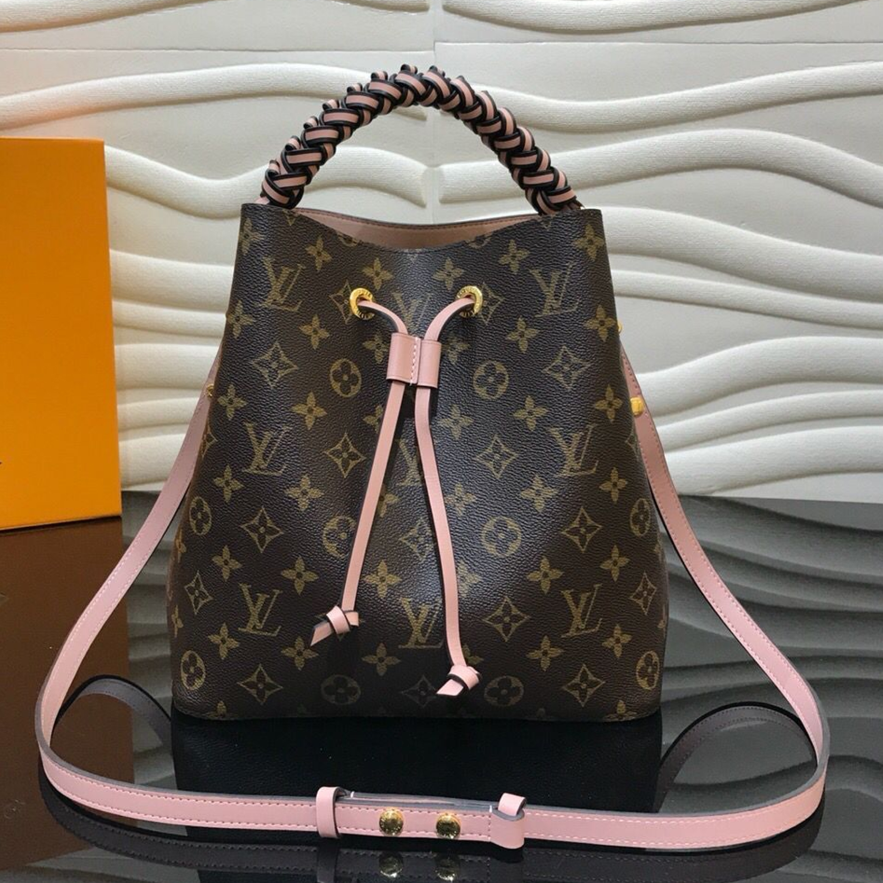 Designer Monogram NeoNoe MM Bucket Bag - Gorchic - $129.99