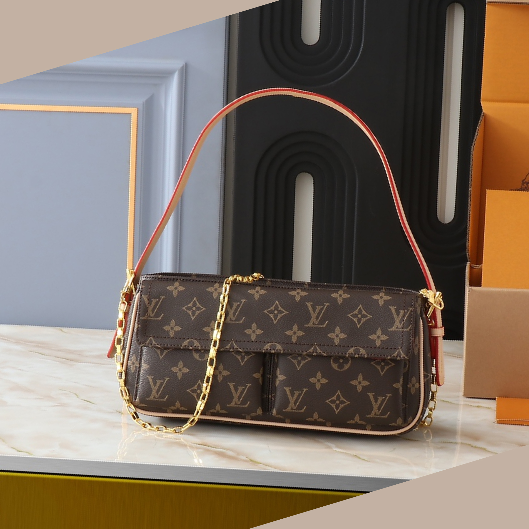 Designer Monogram Viva Cite Handbag Monogram Canvas Bag - Gorchic - $113.99