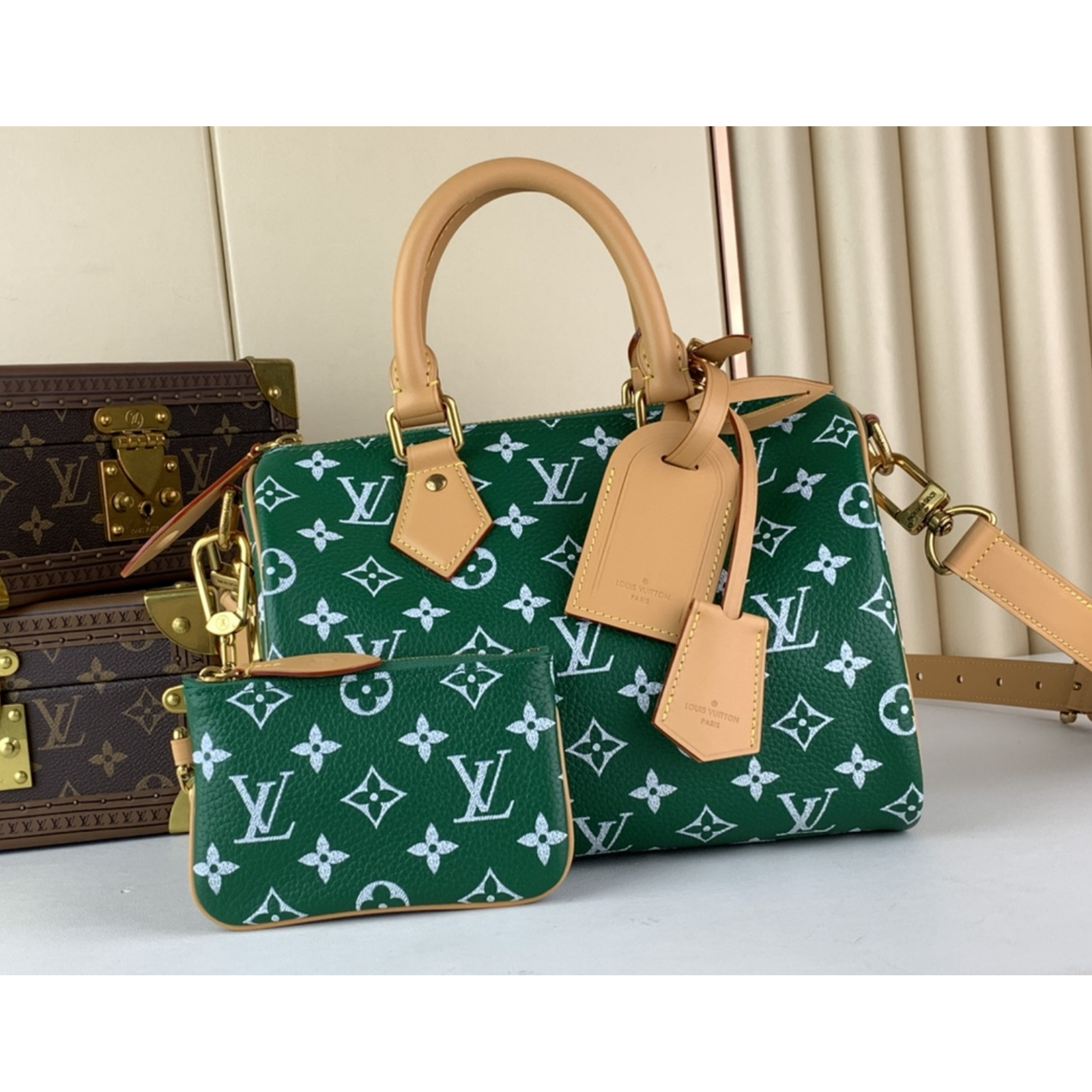 Designer Monogram SPEEDY P9 BANDOULIERE 25 HANDBAG - Bag - Gorchic - $143.99