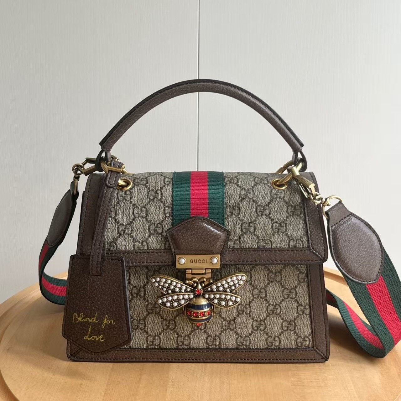 Double-G Queen Margaret Bee Top Handle Bag - Gorchic - $146.99