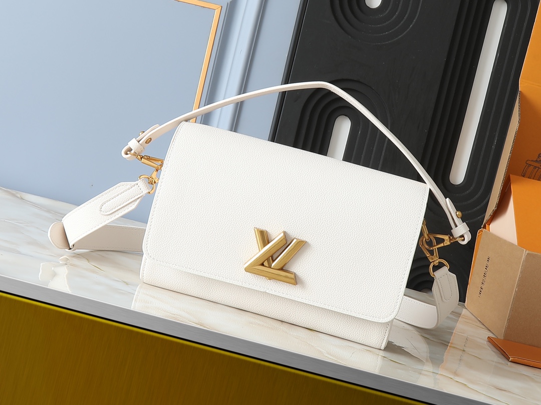 Designer Monogram Twist White Bag - Gorchic - $157.99
