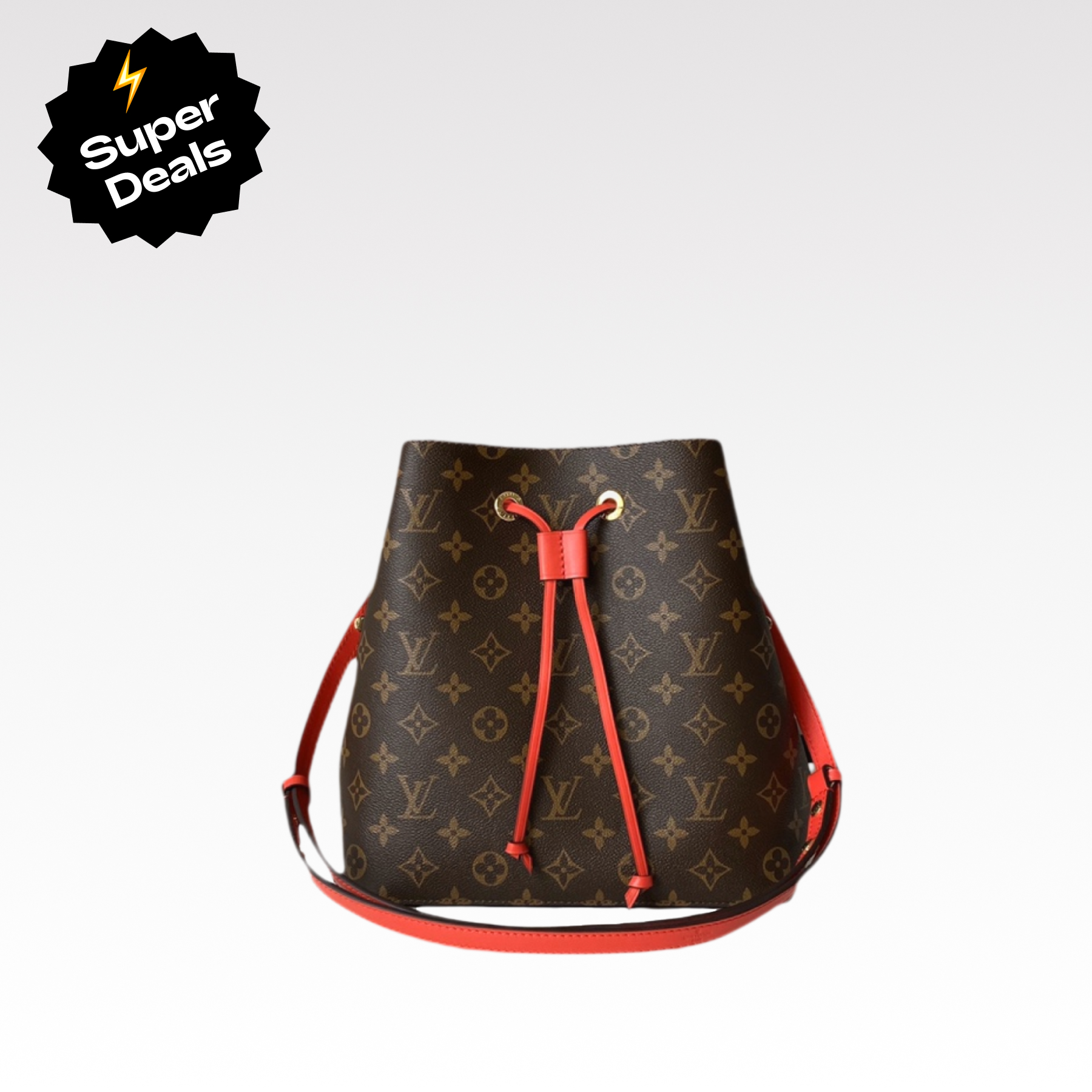 Designer Monogram NeoNoe MM Bucket Bag - Gorchic - $110.99