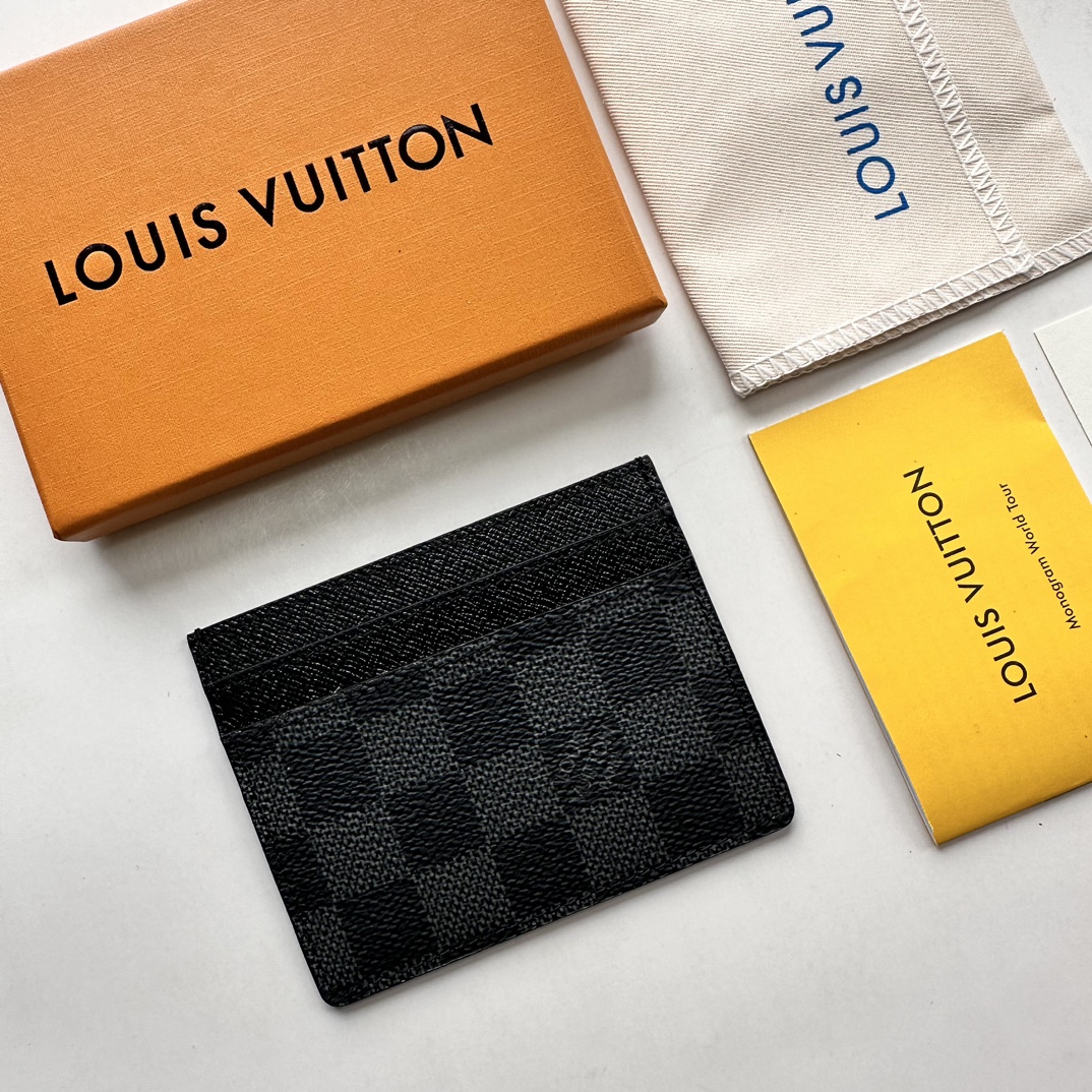 Designer Monogram Neo Porte Cartes Black Wallet - Gorchic - $35.99