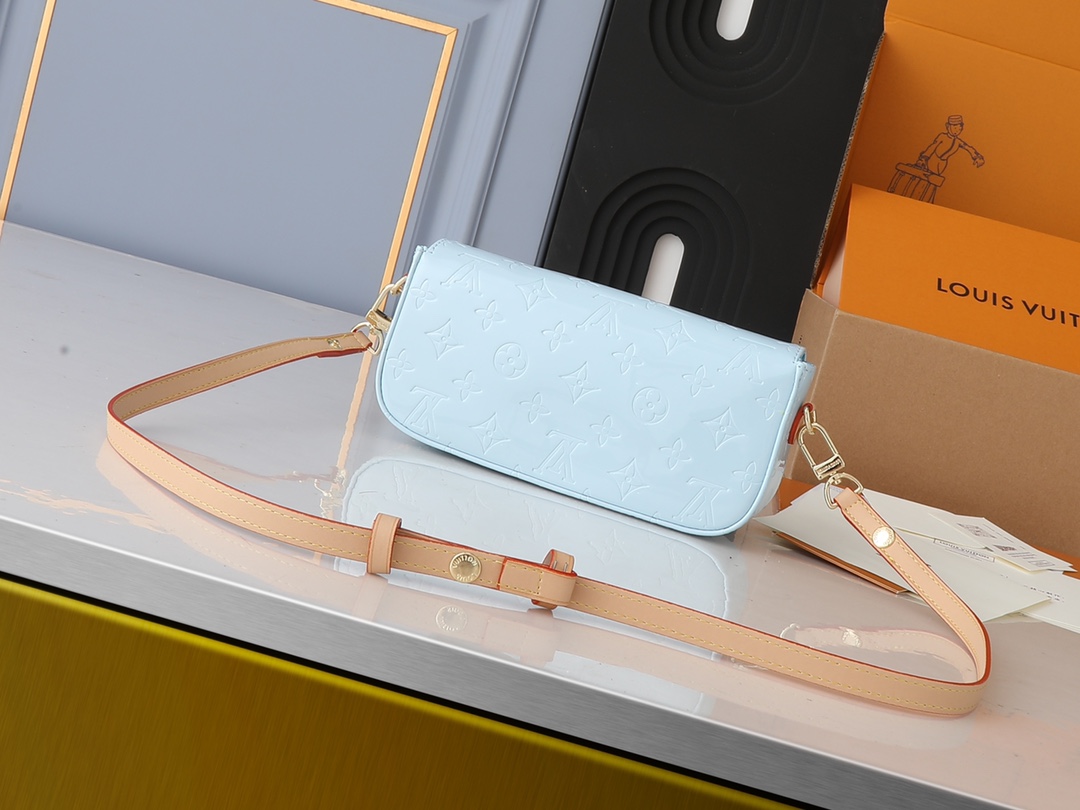 Designer Monogram Malibu Pochette Blue - Bag - Gorchic - $121.99