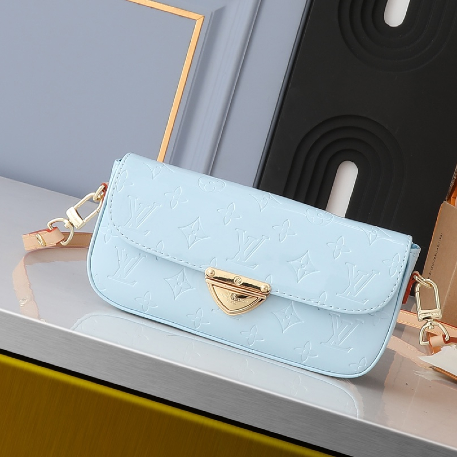 Designer Monogram Malibu Pochette Blue - Bag - Gorchic - $121.99