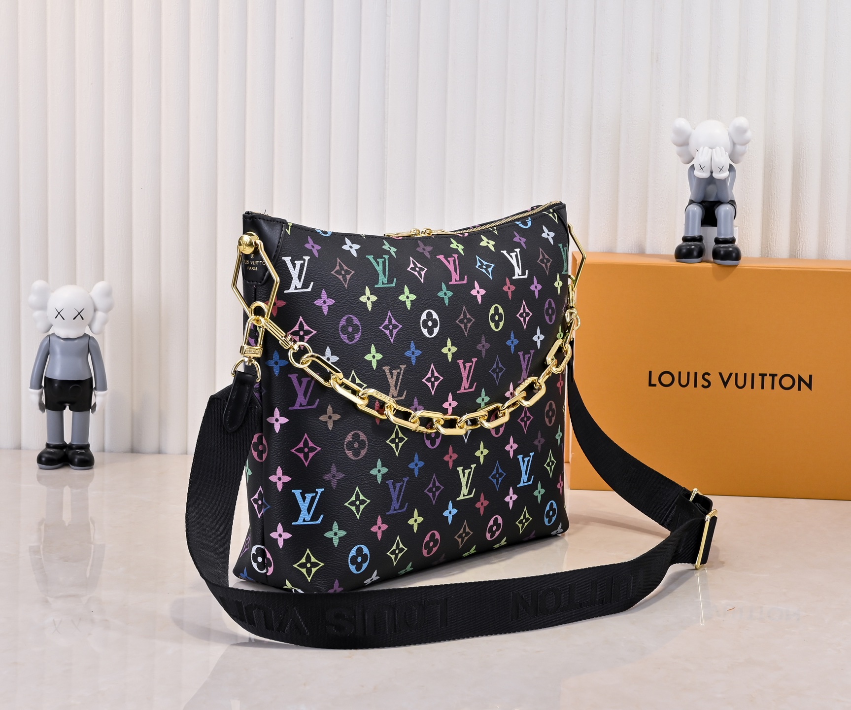 Designer Monogram x Murakami x TM Coussin Hobo MM Black Bag - Gorchic - $122.99