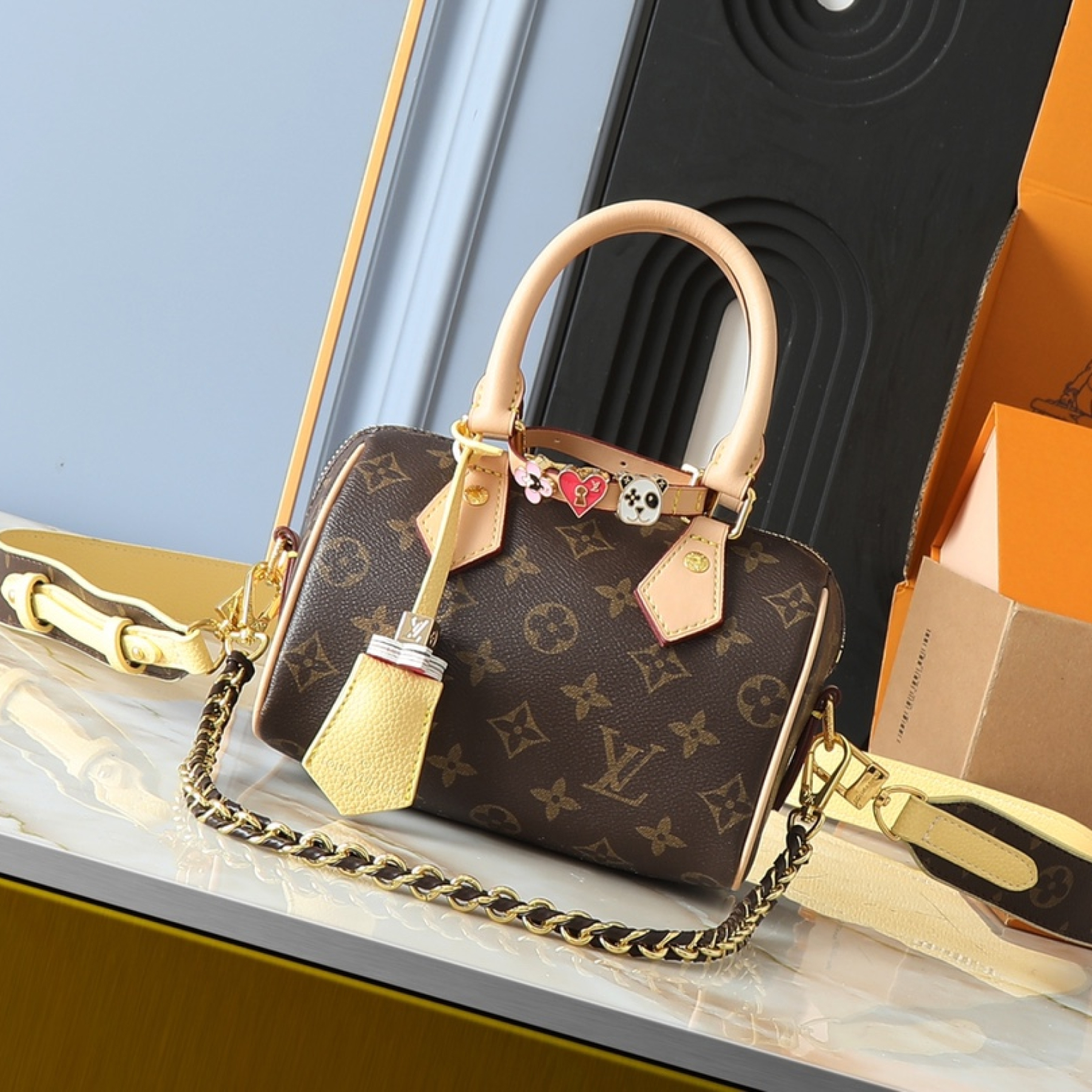 Designer Monogram Speedy 18 Monogram Style - Bag - Gorchic - $131.99