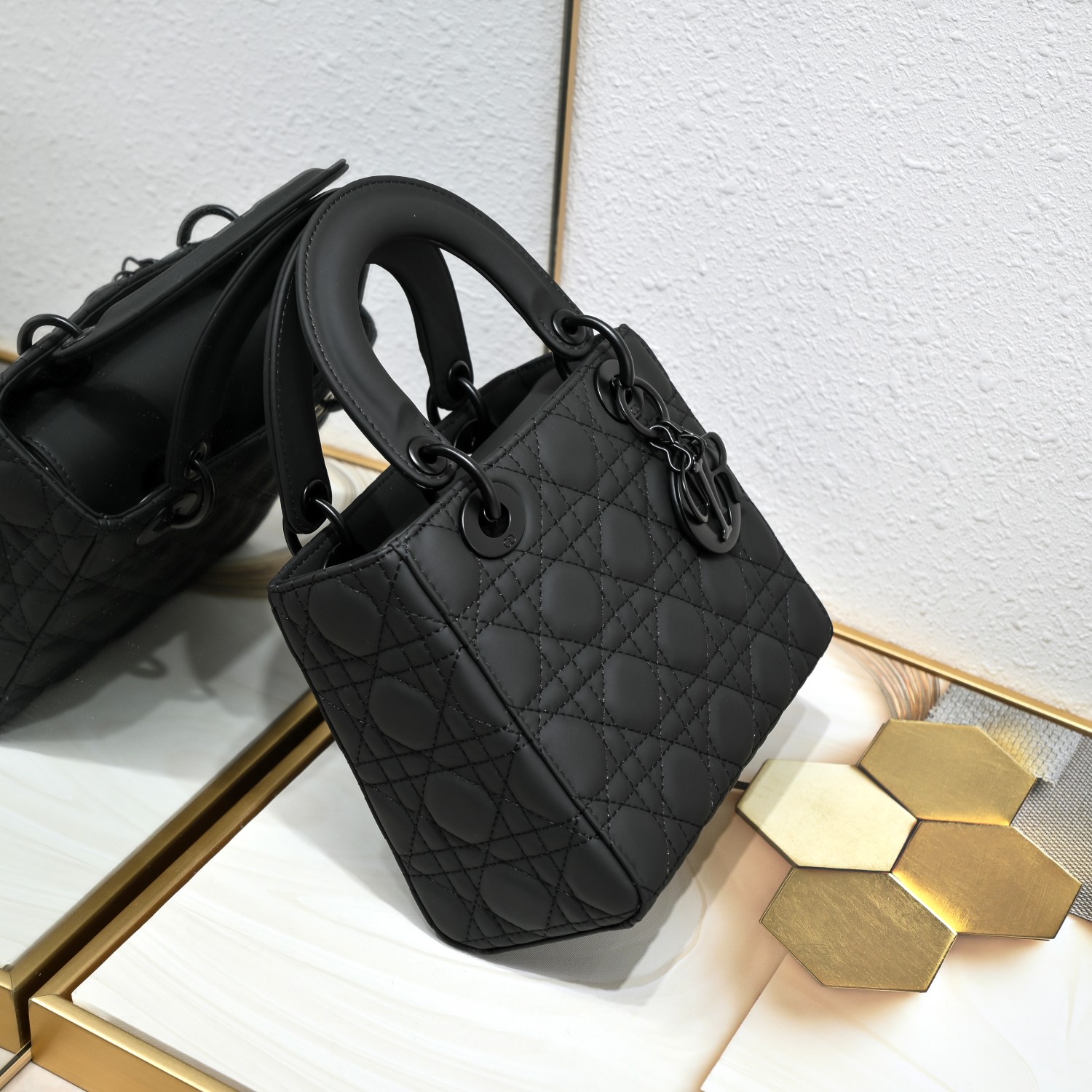 D Inspired Small Lady D Inspired Bag Ultramatte Calfskin - Bag - Gorchic - $144.99