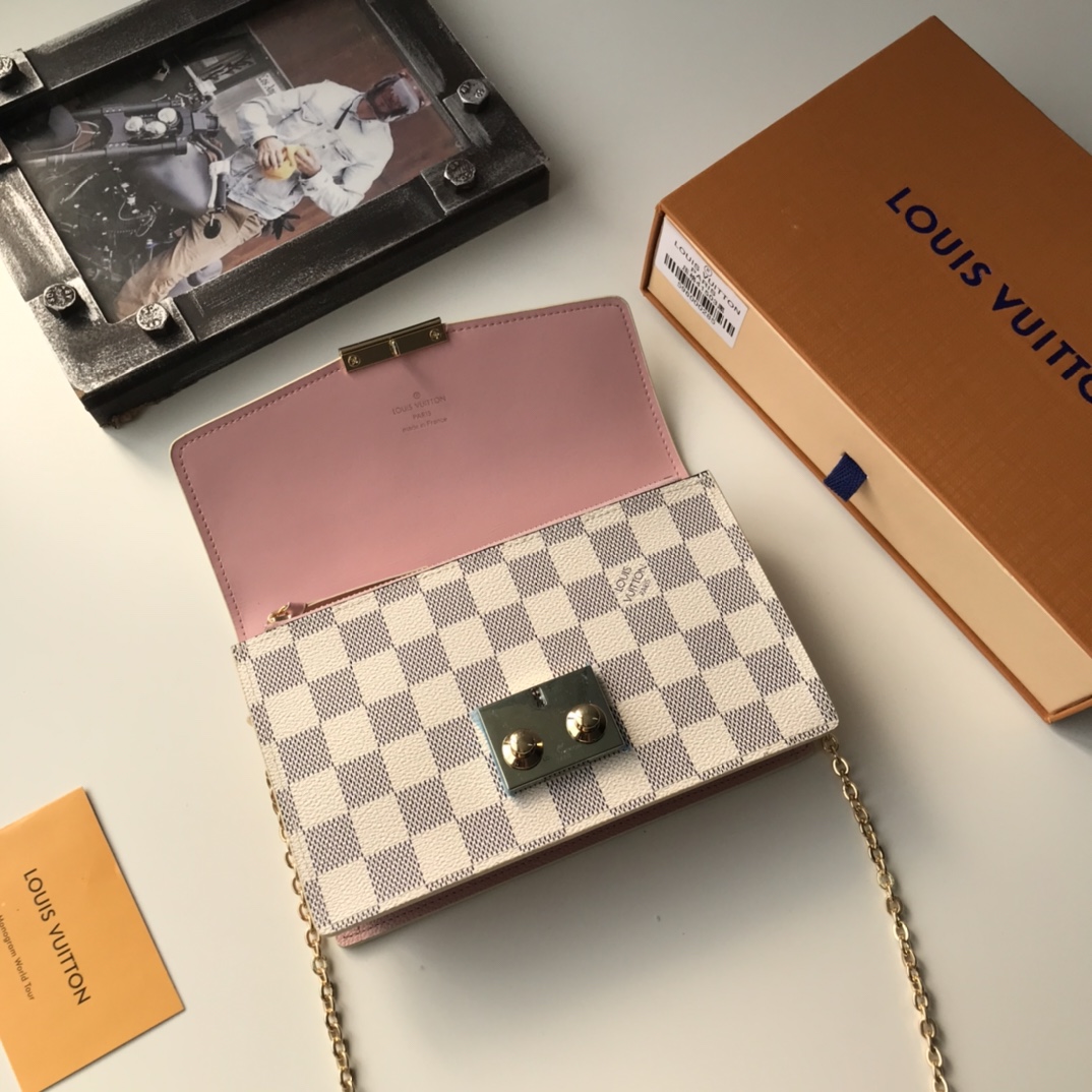 Designer Monogram Wallet Croisette Chain Wallet - Bag - Gorchic - $101.99