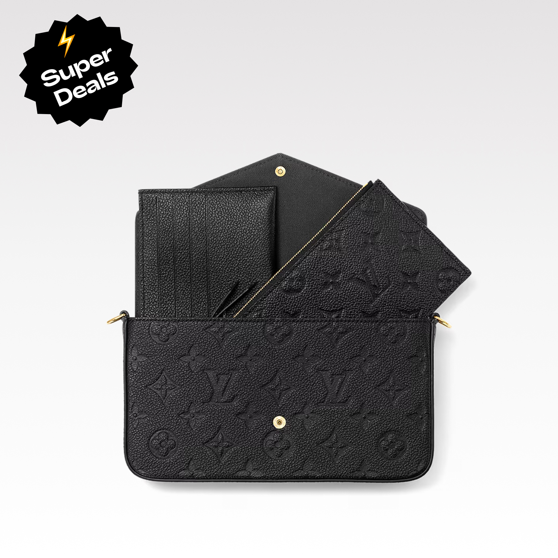 Designer Monogram Pochette Felicie clutch bag - Gorchic - $77.99