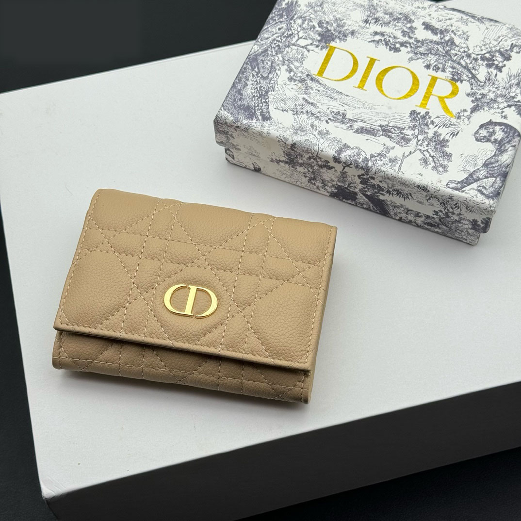 D Inspired Caro Montaigne Glycine Wallet-Apricot Leather Wallet - Gorchic - $55.99