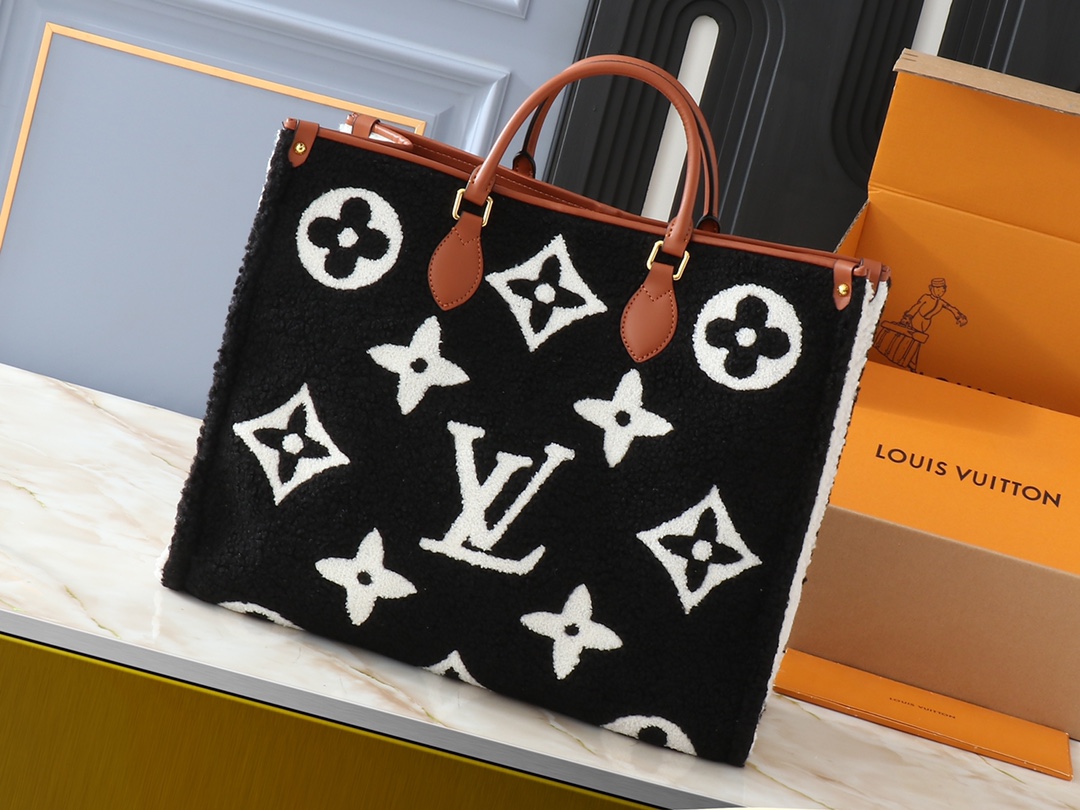 Designer Monogram Onthego MM Monogram Reverse Black Bag - Gorchic - $119.99