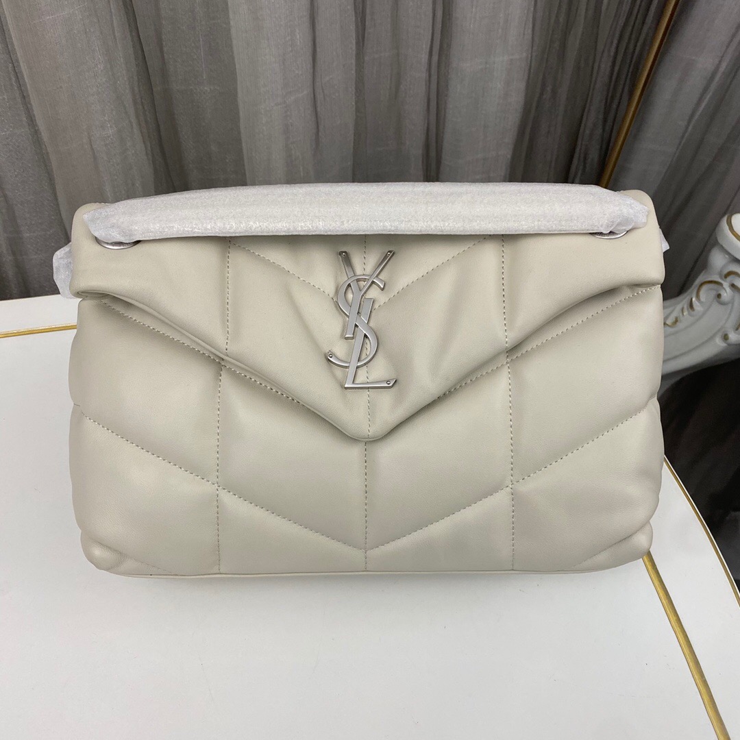 Lady Designer Loulou Puffer Small Quilted Leather Shoulder Bag - Gorchic - $183.99
