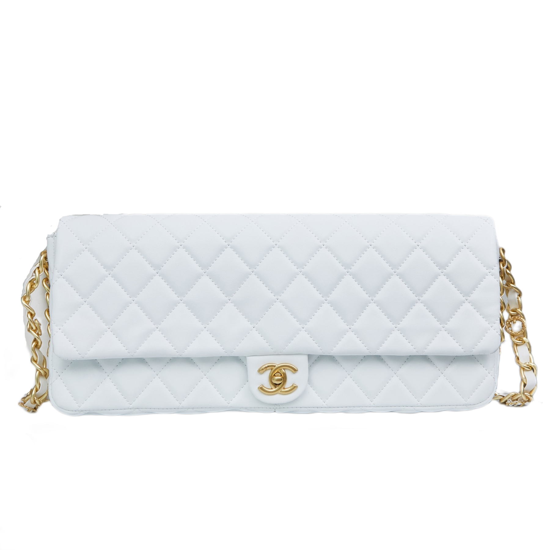 CC Inspired Paris Bag Brand Elegant Sheepskin Bag - White - Gorchic - $132.99