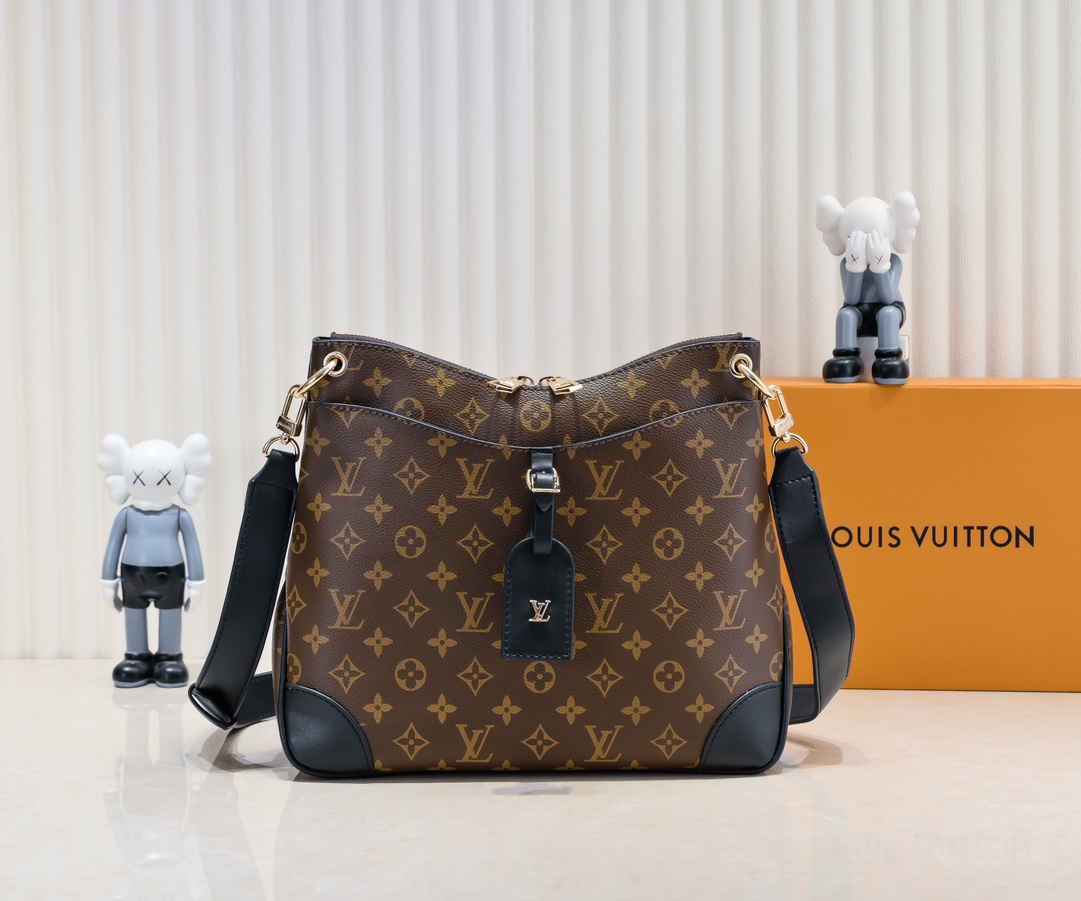 Designer Odéon Monogram Bag - Black - Gorchic - $134.99