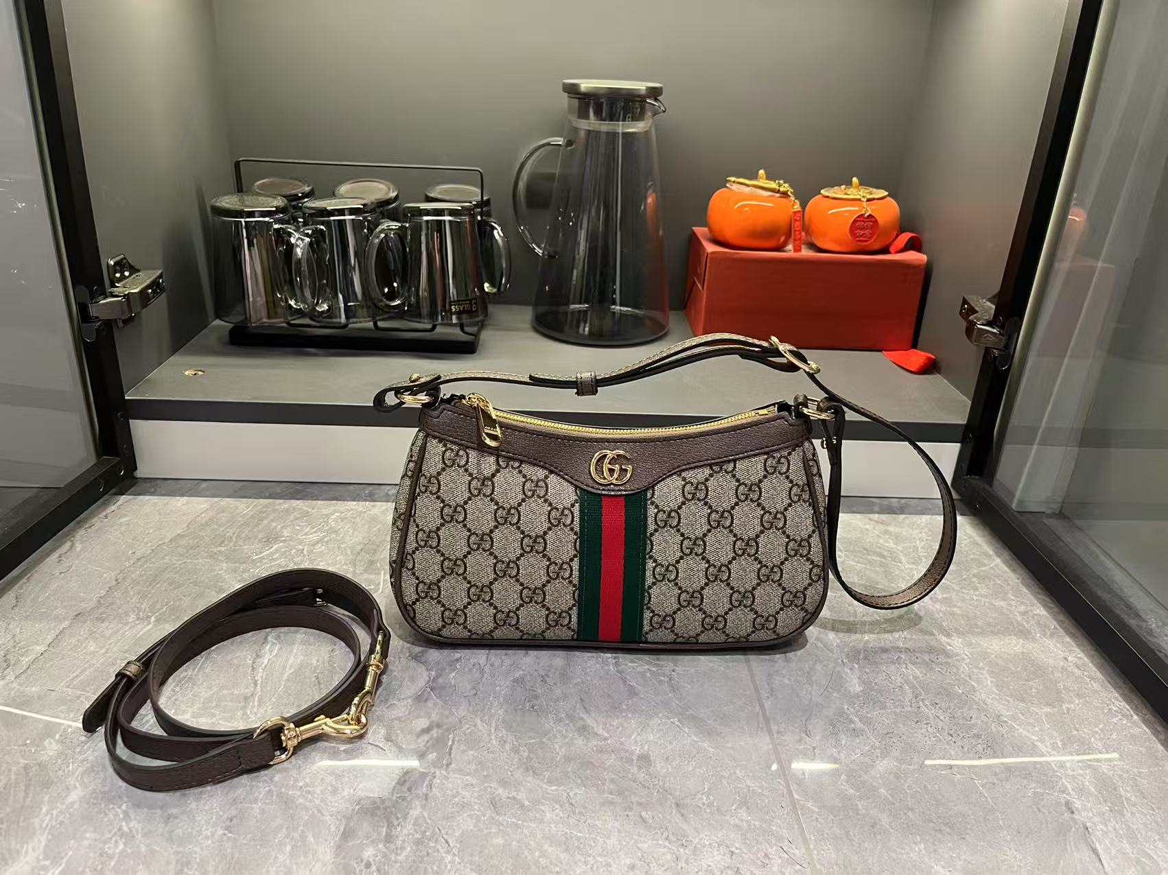 Double-G Ophidia GG Monogram Shoulder Bag - Gorchic - $109.99