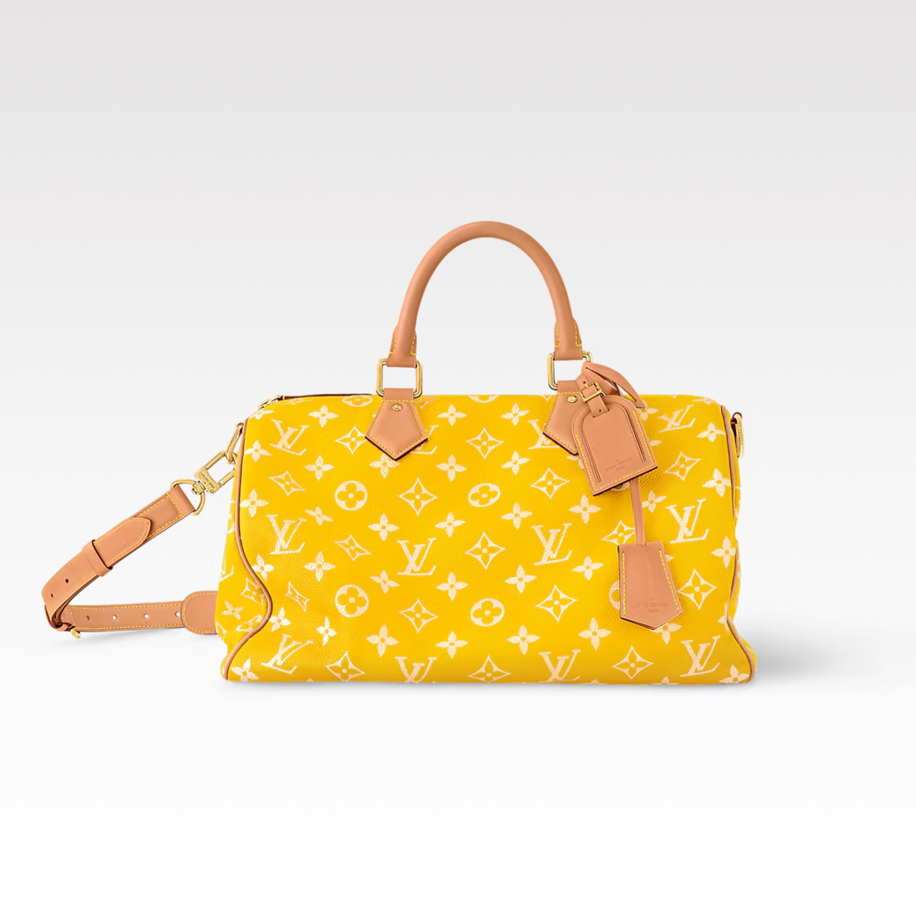 Designer Speedy P9 Bandoulière 40 Jaune Mat - Bag - Gorchic - $141.99