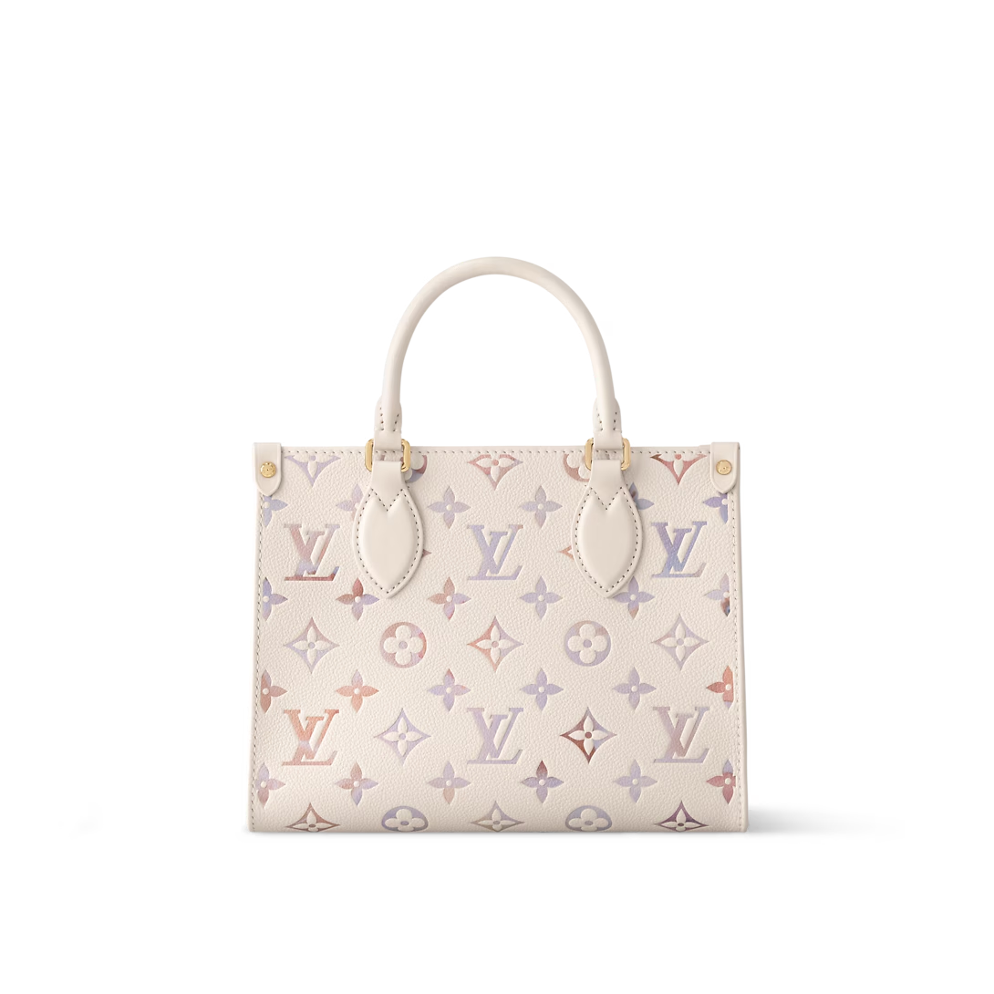 Designer OnTheGo PM Embossed grained cowhide leather - Dream Cream - Gorchic - $122.99